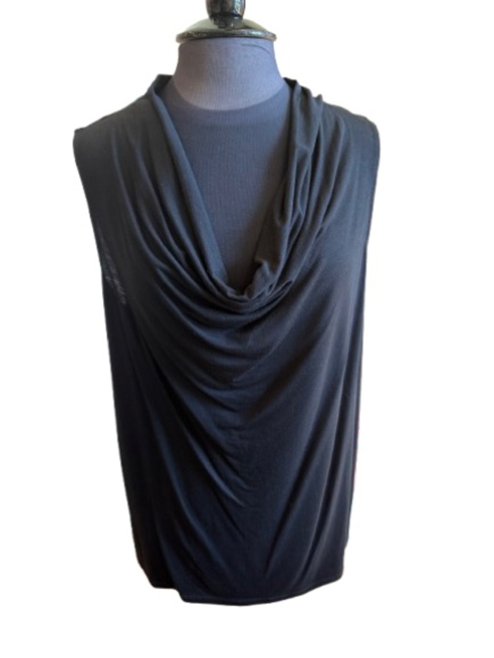 torrid Black Draped Cowl Neck Top